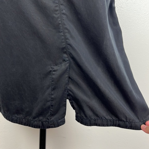 Control Sector Dress Women Small Black High Neck Button Up Shirt Streetwear - Picture 11 of 12